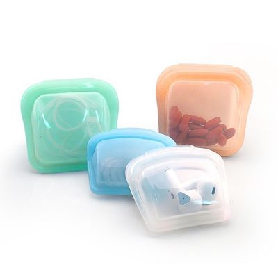 50 ml/80 ml Food Grade Silicone Pill Bag Milieuvriendelijk en herbruikbaar Silicone Food Bag voor voedselopslag